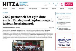 2.542 pertsonek bat egin dute aurten Bizilagunak egitasmoagaz, tartean berriatuarrek