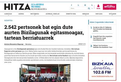 2.542 pertsonek bat egin dute aurten Bizilagunak egitasmoagaz, tartean berriatuarrek