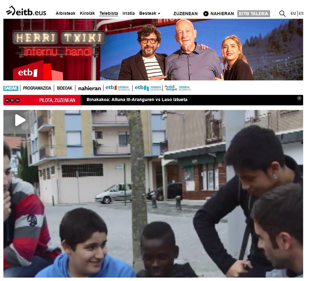 Gazte etorkinek euskaraz egiten dute ''Berritxu''n [Bideoa webgunean]