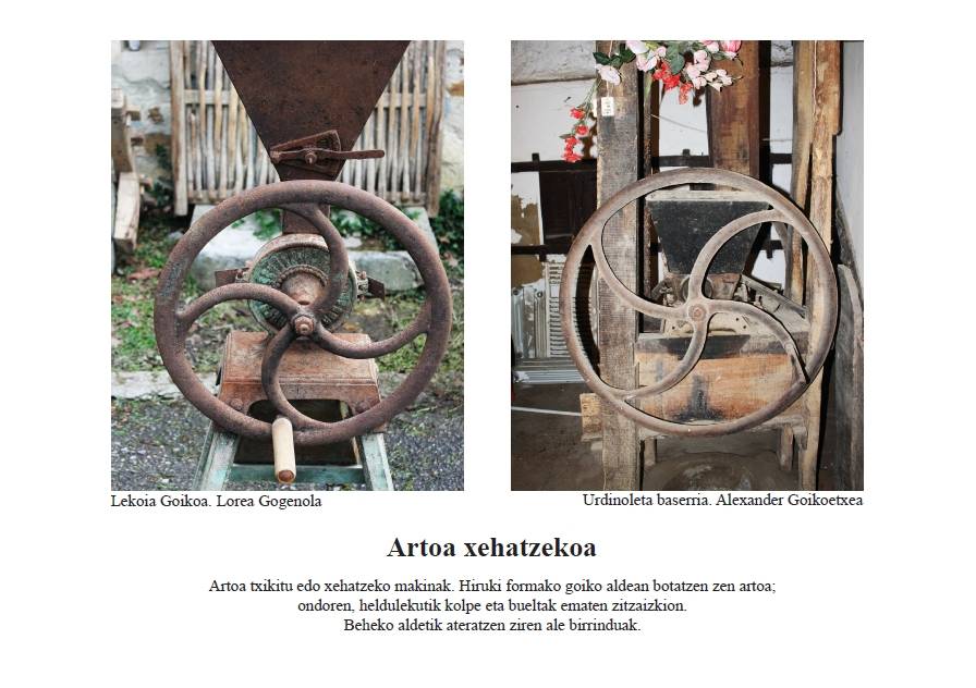 Artoa xehatzekoa [Baserriko tresnak]