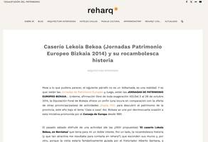 Caserío Lekoia Bekoa (Jornadas Patrimonio Europeo Bizkaia 2014) y su rocambolesca historia