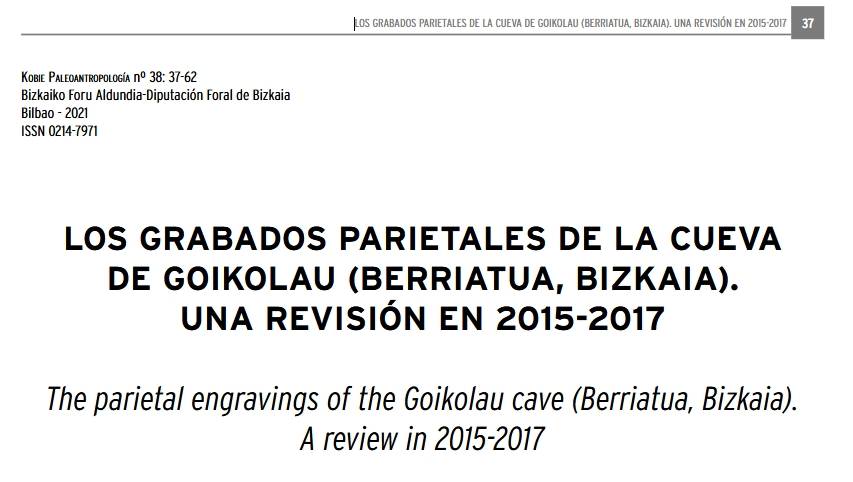 Los grabados parietales de la cueva de Goikolau (Berriatua, Bizkaia). Una revisión en 2015-2107 [Artikulua]