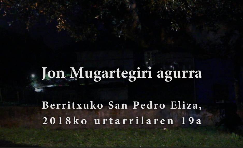 Jon Mugartegiri agurra [Bideo digitala]