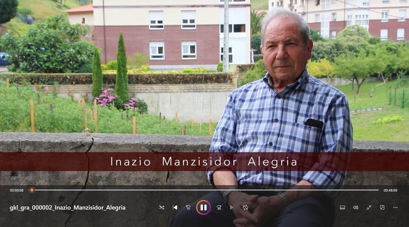 Kanpai deiak eta kofradiak: Inazio Manzisidor Alegriari elkarrizketa [Bideo digitala]