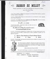 Barrio de Milloy: Festejos organizados con motivo de la festividad de la Asunción del Señor para el día 15 de Mayo