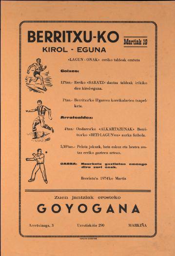 Berritxu-ko kirol-eguna [1973] [Kartela]