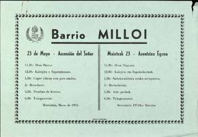 Barrio Milloi: 23 de Mayo - Ascensión del Señor [1974]