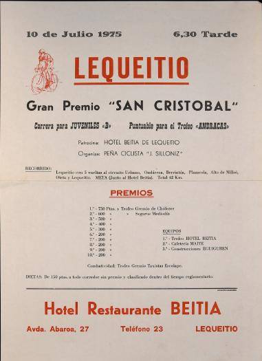 Lequeitio: Gran Premio "San Cristóbal" [1975] [Kartela]