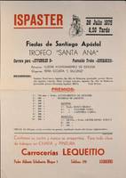 Ispaster: Fiestas de Santiago. Trofeo "Santa Ana" [1975]