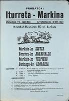 Probatoki Iturreta - Markina: Kristobal Deunaren IX-ren Sariketa [1977]