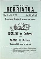 Probadero de Berriatua: Sensacional desafío de arrastre de piedra [1977]