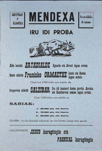 Mendexa: Iru idi proba [1977?] [Kartela]