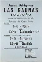 Frontón Polideportivo Las Gaunas. Logroño: Partidos de cesta punta [1977-09-21]