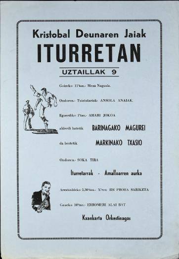 Kristobal Deunaren Jaiak Iturretan [1978] [Kartela]