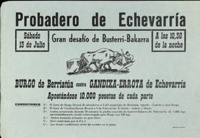 Probadero de Echevarría: Gran desafío de Busterri-Bakarra [1974]