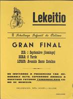 Lekeitio: II Ichallenge Infantil de Ciclismo. Gran final [1974]