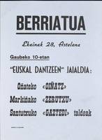 Berriatua: "Euskal Dantzeen" Jaialdia [1976]