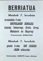 Berriatua: Bertsolarien Ekinaldia  [1977]