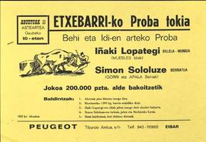 Etxebarri-ko Proba tokia: Behi eta Idi-en arteko Proba [1992]