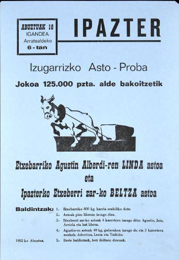 Ipazter: Izugarrizko Asto-Proba [1992] [Kartela]