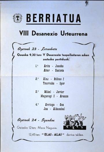 Berriatua: VIII Desanexio Urteurrena [1990] [Kartela]