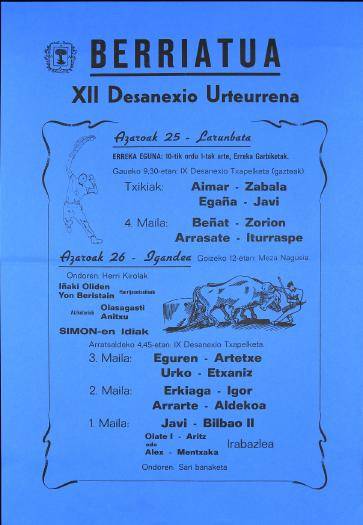 Berriatua: XII Desanexio Urteurrena [1994] [Kartela]