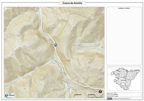Armiñako koba. Mapa