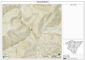 Atxurrako koba. Mapa