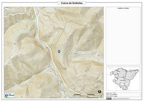 Goikolauko koba. Mapa