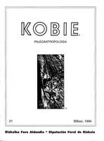Kobie. Paleontropología, 21 zkia, 1994: [Laminak II: La escavación arqueológica de 1987-1988]