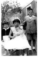 Juanita, Begoña, Pedro eta Josefina Etxeberria Egia.