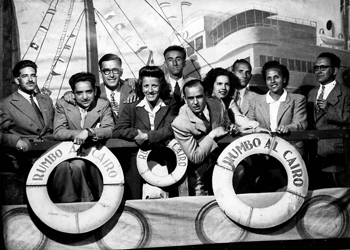 Kuban (?). Gezurretako itsasontzi batean taldeko argazkia. [Argazkia]