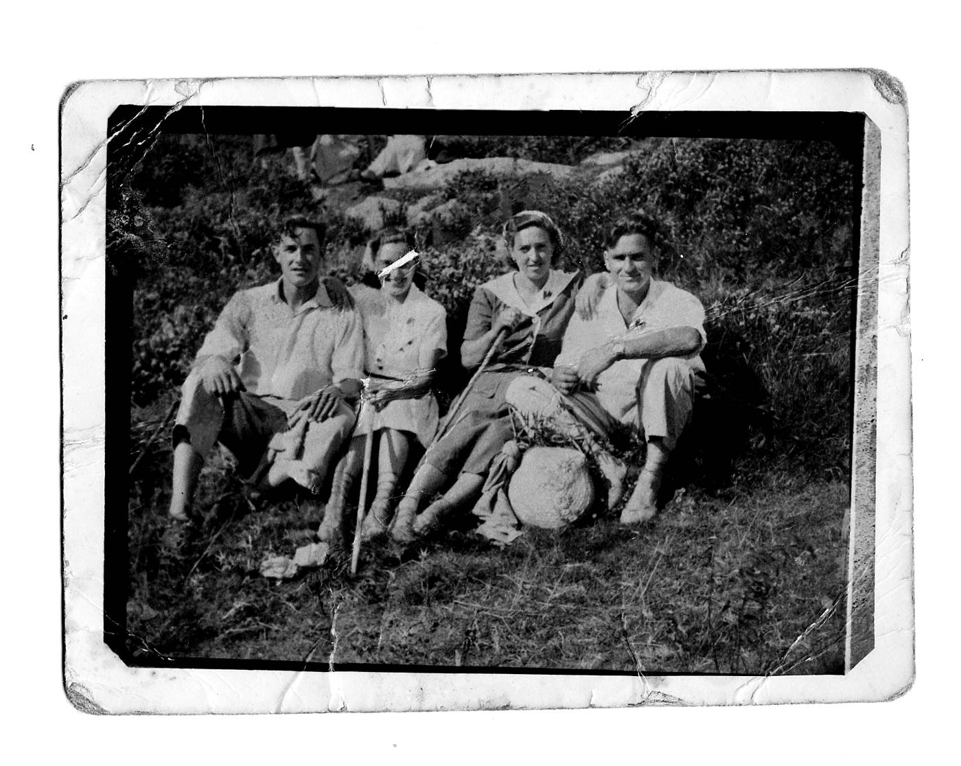 Santa Eufemian, Fernando Irusta, Maritxu Arruti, Angeles Kaltzakortaeta Jose Mari Gojenola. [Argazkia]